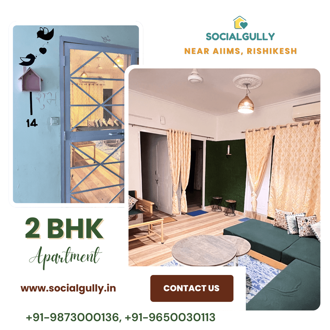 Homestay entrance near AIIMS Rishikesh for medical and caregiver stays